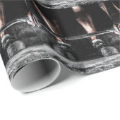 Papier Cadeau Fitness Weightlifting Gym entraînement (Coin rond)