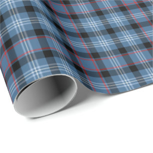 Papier Cadeau Fitzgerald Clan Tartan Irlandais Plaid Motif