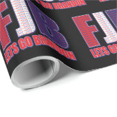 Papier Cadeau FJB - Lets Go Brandon (Coin rond)