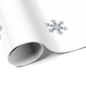 Papier Cadeau Flacon de neige (Coin rond)