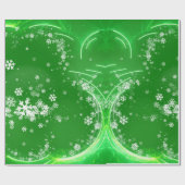 Papier Cadeau Flacons de neige d'art moderne PAPIER EN ÉPAULE (Plat)