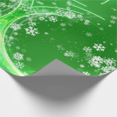 Papier Cadeau Flacons de neige d'art moderne PAPIER EN ÉPAULE (Coin)