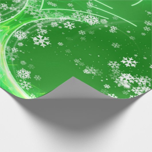 Papier Cadeau Flacons de neige d'art moderne PAPIER EN ÉPAULE (Coin)