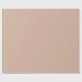 Papier Cadeau Flacons de neige d'hiver Brown (Plat)