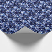 Papier Cadeau Flacons de neige en cristal sur le thème d'hiver b (Coin)