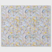 Papier Cadeau flacons de neige étincelants (Plat)