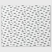 Papier Cadeau Flacons noirs et blancs modernes tribaux (Plat)