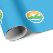Papier Cadeau Flag of Provo, Utah (Coin rond)