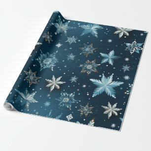 Papier Cadeau Flake de neige de Noël