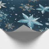 Papier Cadeau Flake de neige de Noël (Coin)