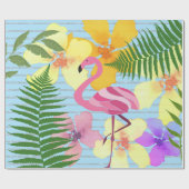Papier Cadeau Flamant (Plat)