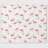 Papier Cadeau Flamant rose (Plat)