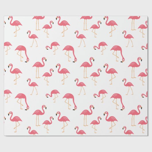 Papier Cadeau Flamant rose (Plat)