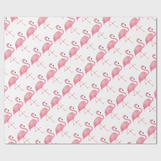 Papier Cadeau Flamant rose (Plat)
