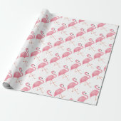 Papier Cadeau Flamant rose (Déroulé)