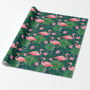 Papier Cadeau Flamant rose