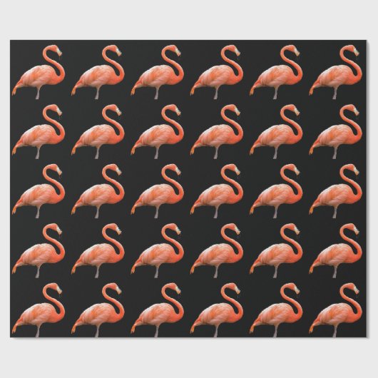 Papier Cadeau "Flamant rose " (Plat)