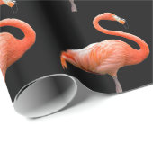 Papier Cadeau "Flamant rose " (Coin rond)