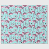 Papier Cadeau Flamant rose (Plat)
