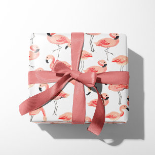 Papier Cadeau Flamant rose