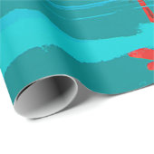 Papier Cadeau Flamant rose (Coin rond)