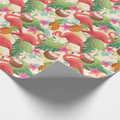 Papier Cadeau Flamant rose (Coin)