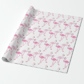 Papier Cadeau Flamant rose (Déroulé)