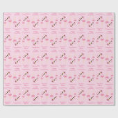 Papier Cadeau Flamant rose Baby shower mignon Tropical (Plat)