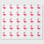 Papier Cadeau Flamant rose rose (Plat)