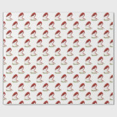 Papier Cadeau Flamant rose rose vintage #1 (Plat)