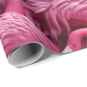 Papier Cadeau Flamants roses (Coin rond)