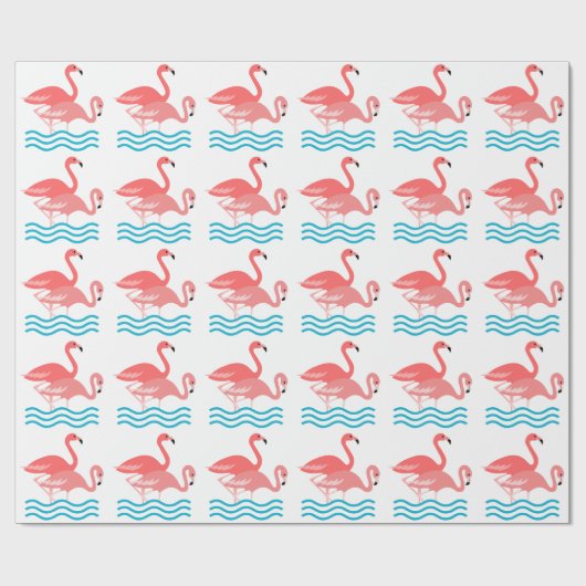 Papier Cadeau Flamants roses (Plat)