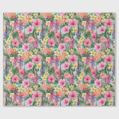 Papier Cadeau Flamants roses  (Plat)