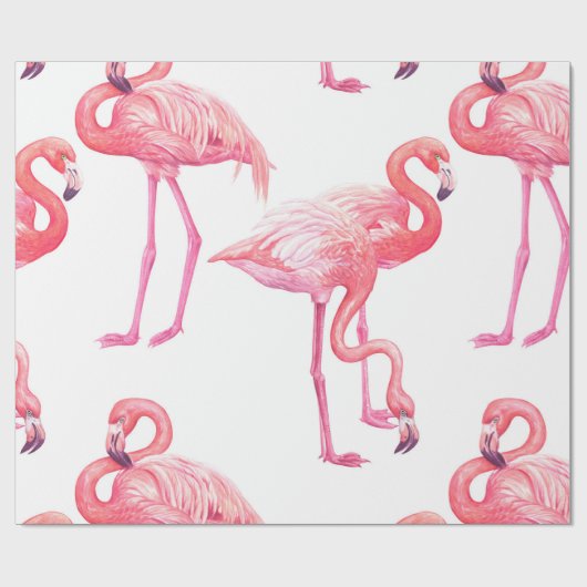 Papier Cadeau Flamants roses (Plat)