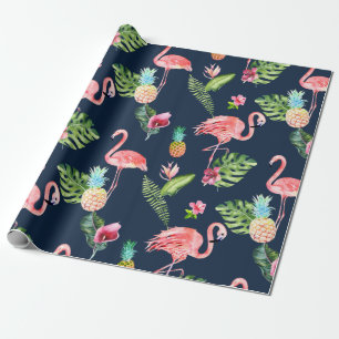 Papier Cadeau FLAMANTS ROSES PixDezines PINK DO-IT-YOURSELF ARR