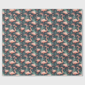 Papier Cadeau Flamants roses Roses Dans Les Fermes (Plat)