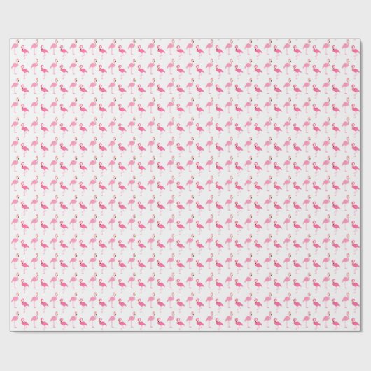 Papier Cadeau Flamants roses roses mignons (Plat)