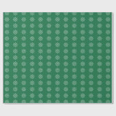 Papier Cadeau Flambeau de neige Conception de vacances Vert fonc (Plat)