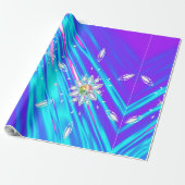 Papier Cadeau Flambeaux de parties scintillant (Déroulé)