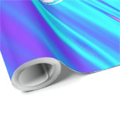 Papier Cadeau Flambeaux de parties scintillant (Coin rond)