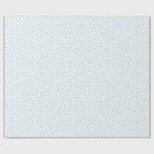 Papier Cadeau Flambeaux gris bleu Noël blanc (Plat)