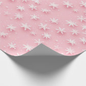 Papier Cadeau Flambeaux roses de Noël (Coin)