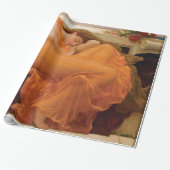 Papier Cadeau Flamber juin par Frederic Leighton (Déroulé)