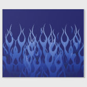 Papier Cadeau Flames Cool Blue Racing (Plat)