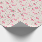 Papier Cadeau Flamingo Noël  (Coin)