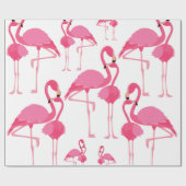 Papier Cadeau Flamingo rose (Plat)