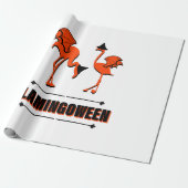 Papier Cadeau Flamingoween - Halloween (Déroulé)