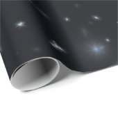 Papier Cadeau Flamme bleu marine (Coin rond)