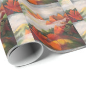 Papier Cadeau Flamme de couleur (Coin rond)