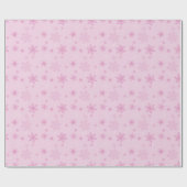 Papier Cadeau Flamme de neige rose (Plat)